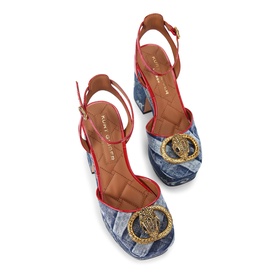 Chelsea Printed Platform Block Heels