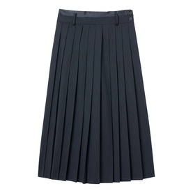Pinstripe Pleated Skirt