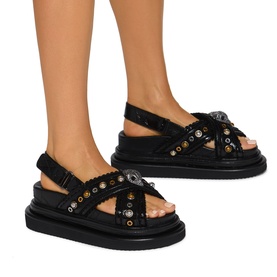 Orson Cross Scallop Flatform Sandals