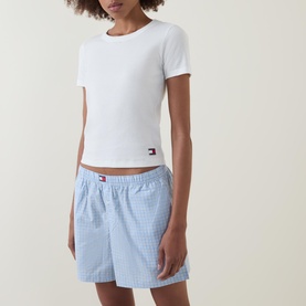 Ribbed Logo Pyjama Top