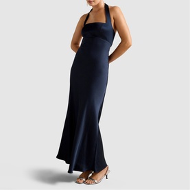 April Open Back Flared Dress