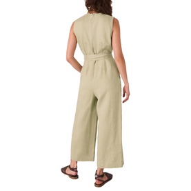 Belted Linen Jumpsuit