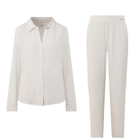 Brushed Jersey Logo Pyjama Set