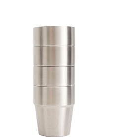 Stackable Stainless Steel Cups Set of 4