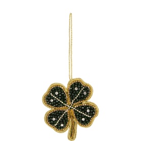 Shamrock Beaded Tree Decoration