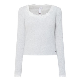 Essential Logo Lace Trim Pyjama Top