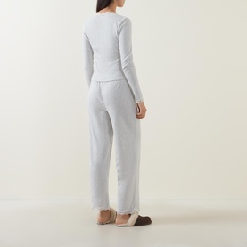 Essential Logo Lace Trim Pyjama Top
