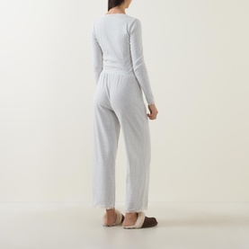Essential Logo Lace Trim Pyjamas Bottoms