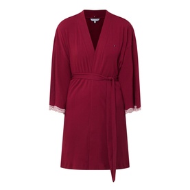 Essential Ribbed Lace Robe