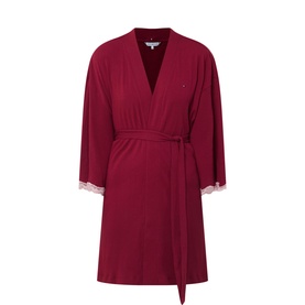 Essential Ribbed Lace Robe