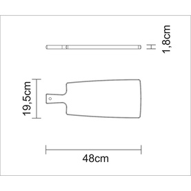 Teak Wood Cutting Board with Handle