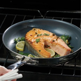 Three-Ply Stainless Steel Ceramic Coating Frying Pan Two-Piece Set