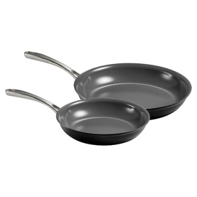 Hard Anodized Ceramic Coating Frying Pan Two-Piece Set