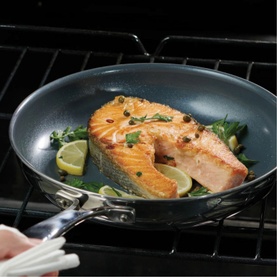 Hard Anodized Ceramic Coating Frying Pan Two-Piece Set