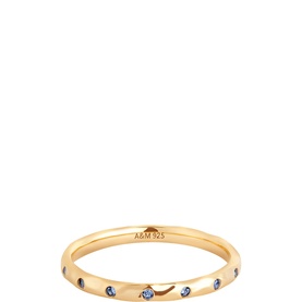 Molten Crystal Band Ring