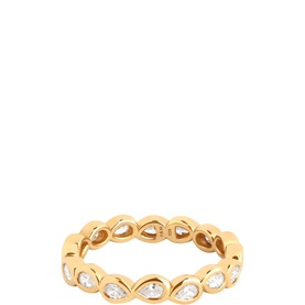 Pear Bezel Band Ring