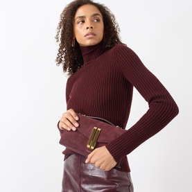 Vancouver Suede Clutch