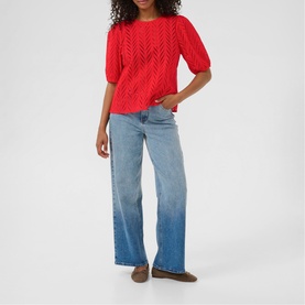 Masha Open Knit Top