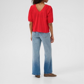 Masha Open Knit Top