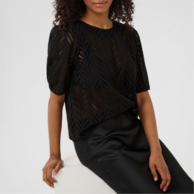 Masha Open Knit Top