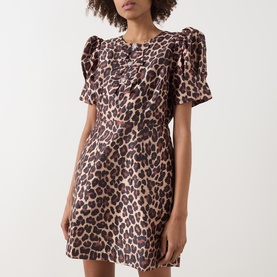 Arabella Embellished Leopard Print Mini Dress