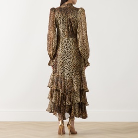 Farrah Cheetah Tiered Dress