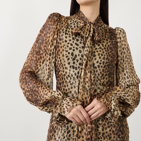 Farrah Cheetah Tiered Dress
