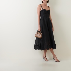 Hypnotic Lace-Trim Gown