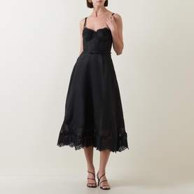 Hypnotic Lace-Trim Gown