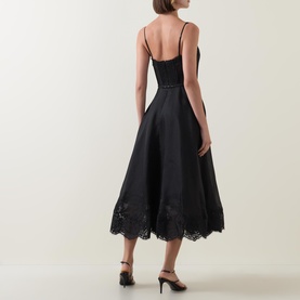 Hypnotic Lace-Trim Gown