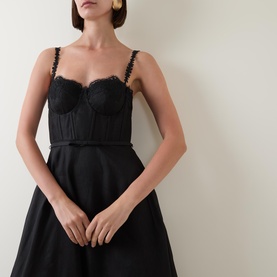 Hypnotic Lace-Trim Gown