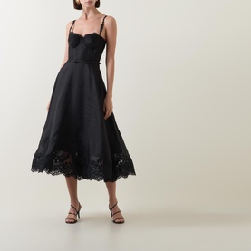 Hypnotic Lace-Trim Gown