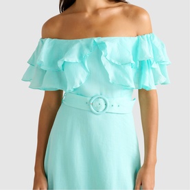Jemima Ruffle Belted Dress
