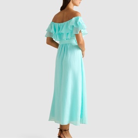 Jemima Ruffle Belted Dress