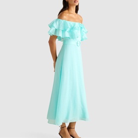 Jemima Ruffle Belted Dress