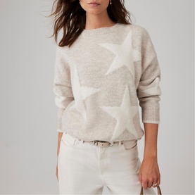 Stone Motif Knitted Sweater
