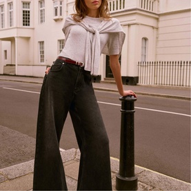 Scarf Detail Knitted Top