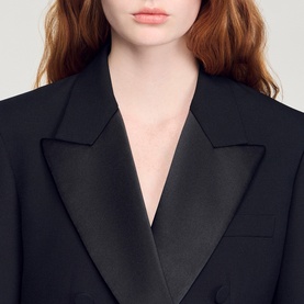 Satin Collar Tuxedo Jacket