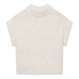 Ribbed Trim Knitted Top