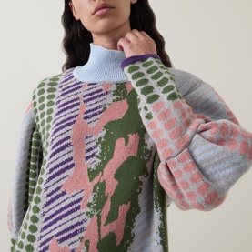 Graphic Knit Dress
