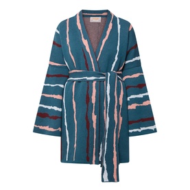 Graphic Belted Kimono