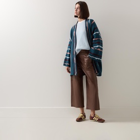 Graphic Belted Kimono