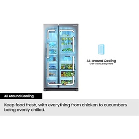 640L Bespoke AI Series 6 Side-by-Side Fridge Freezer with SpaceMax