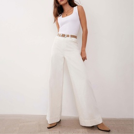 Five Pocket Wide Leg Jeans