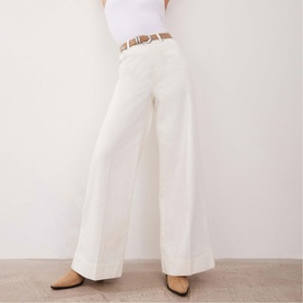 Five Pocket Wide Leg Jeans
