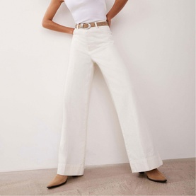 Five Pocket Wide Leg Jeans