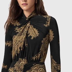 Mina Printed Flared Dress