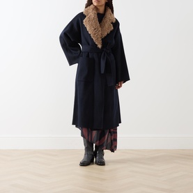 Irno Faux Fur Collar Coat