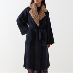 Irno Faux Fur Collar Coat