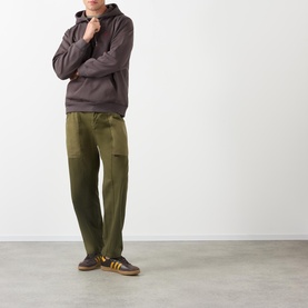 One Point Logo Drawstring Hoodie